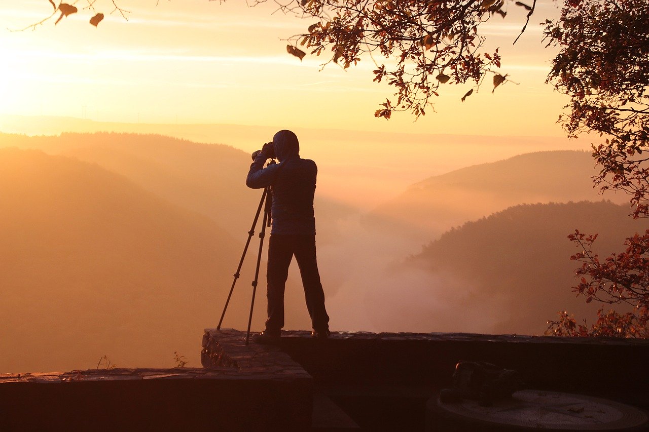 taking photos